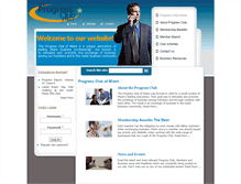 Tablet Screenshot of progressclub.com